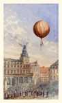 Ballon Frankrijk vintage kunst