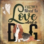Cartaz de amor do cão Beagle