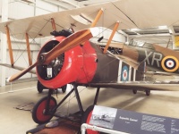 Biplane in a museum