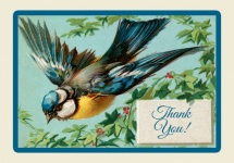 Kartka z podziękowaniami w stylu ptaka