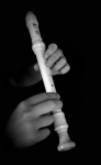 Flaut de bloc, muzică, mâini, muzician