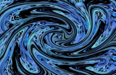 Blue and black swirl pattern