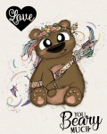 Boho Bear Love Poster