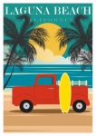 Kalifornie cestovní plakát