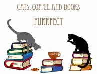 Katten Koffie Boeken Clipart