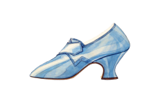 Clipart zapato de mujer vintage