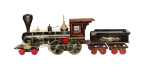 Clipart d'art vintage de locomotive