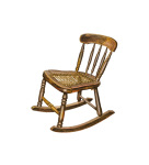 Chaise à bascule vintage art clipart