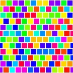 Texture transparente colorée de cubes