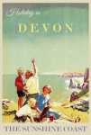 Devon Vintage utazási poszter