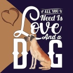 Poster di amore per cani