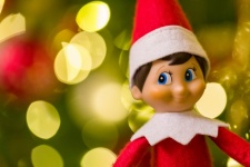 Elf On A Christmas Tree