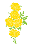 Virágok sárga Dahlia clipart