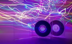 Freezelight, cd-schijf, neon