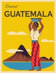 Plakat podróżny Gwatemali