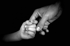 Mãos, família, pais