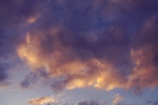 Cielo nuvole tramonto