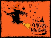 Halloween witch poster