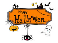 Boldog Halloween banner
