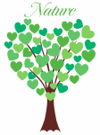 Green heart tree