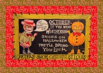 Vintage Halloween-advertentie