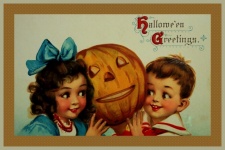 Vintage Halloween-illustratie