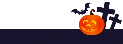 Banner de Halloween de dovleac