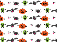 Cute Halloween background pattern