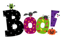 Ilustração de Halloween Boo