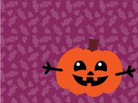 Halloween pumpkin with copy space