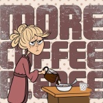 Tired Mom Coffee Poster