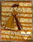 1950 Vintage Frauenmode Poster