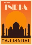 Cartel de viajes de India