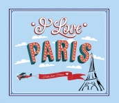 Poster de călătorie Paris Franța