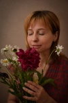 Portrait, Woman, Flowers, Perfume