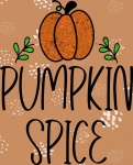 Pumpkin Spice Autumn Poster
