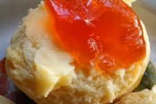 Scone With Butter And Jam