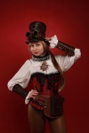 Steampunk, fille, cosplay, image
