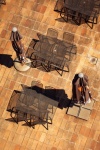 Tables and chairs from above