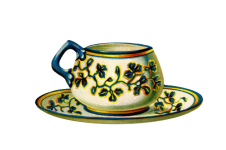 Tea Cup Vintage Clipart