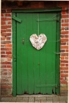 Drzwi stare drzwi stodoły serca