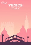 Cestovní plakát Benátky