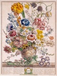 Vintage blommor illustration konst
