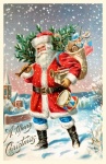 古いヴィンテージクリスマスポストカード