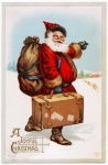Carte postale de Noël vintage ancienne