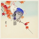 Arte de aves vintage japón