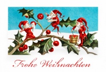 Vánoční pohlednice vintage umění