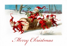 Cartolina di Natale vintage art