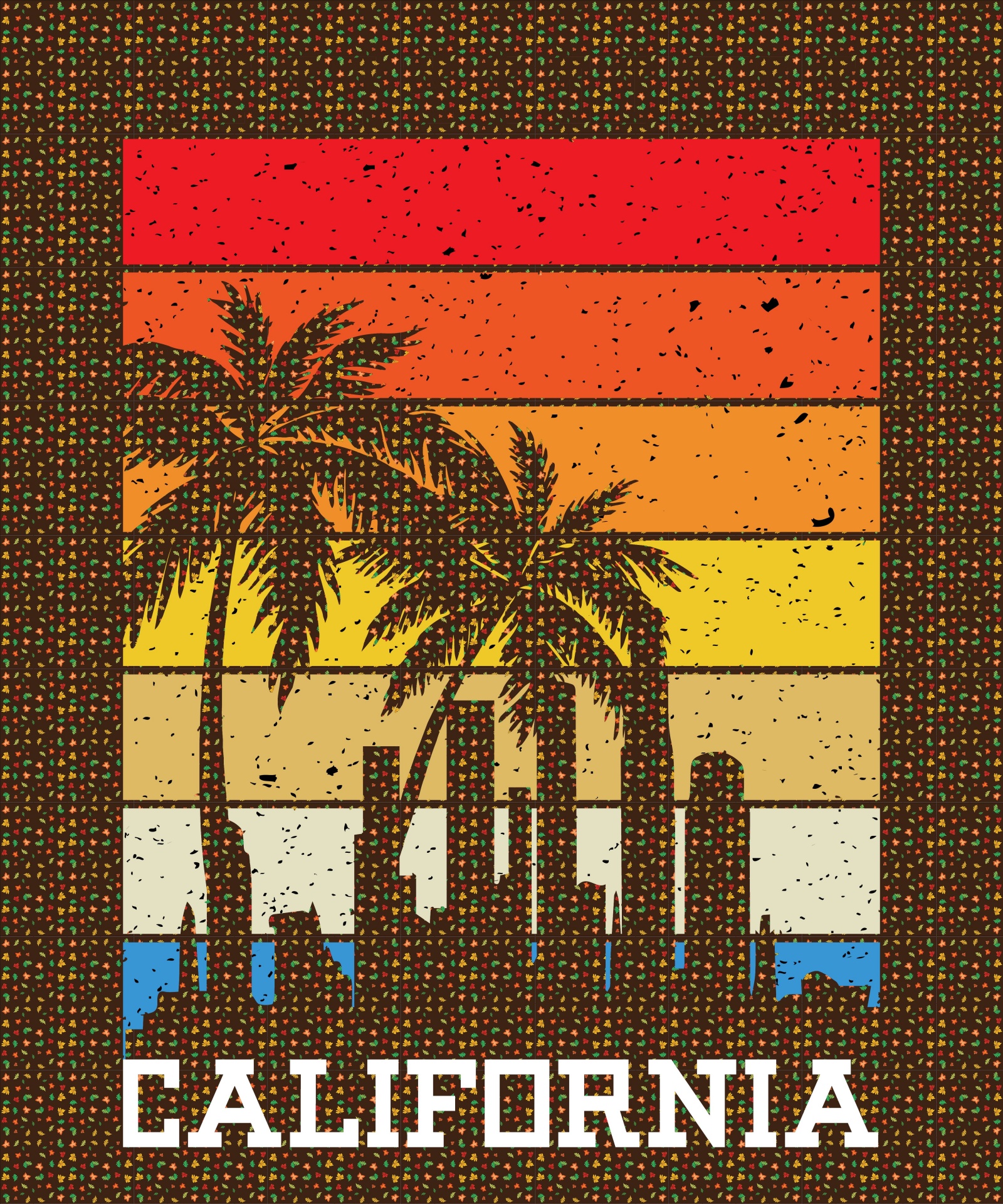 Poster de călătorie din California