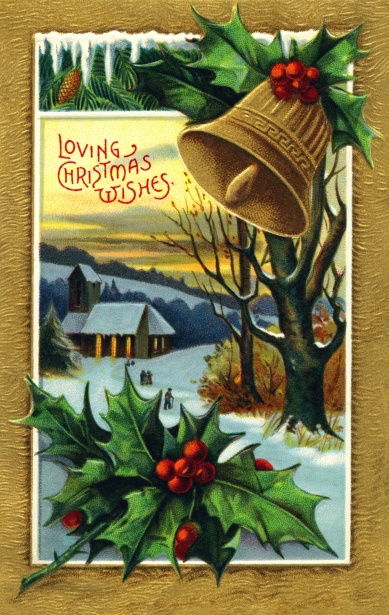 Vintage Christmas Postcard Old Free Stock Photo - Public Domain Pictures